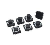 Botón de interruptor de encendido 10 Uds PCB tacto táctil Mini interruptor de botón SMD 4 pines Micro interruptor 12 * 12 * 4,3/5/6/7/8/9 MM 12x12*4,3 MM/5 MM/6 MM/7 MM/8 MM/9 MM(12x12x5mm)