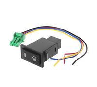 Botón de interruptor de luz antiniebla for coche, luz antiniebla trasera, tipo pulsador, 4 cables, adecuado for luces antiniebla, accesorios for automóviles DC 12V