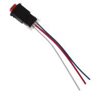 Botón de interruptor de luz de peligro de motocicleta Flasher de lámpara de flash doble 3 cables de bloqueo compatible con modelos de bicicleta universal
