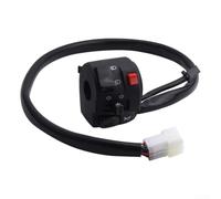 Botón de interruptor de motocicleta de 22 mm, controlador de agarre izquierdo para Huanglong BJ300, luces intermitentes para interruptor de bocina, material ABS negro