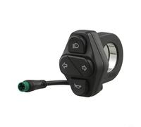 Botón de interruptor de señal de giro de 5 pines para Kukirin para scooter eléctrico G2 Master | Responsive para control de bocina con agarre de plástico resistente al óxido | Para pieza de repuesto