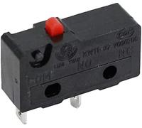 Botón de interruptor encendido 10 Pcs Micro Switch 2/3pin NO C Mini límite 5A 250VAC KW11-3Z Paladro arco rodillo Acción Snap Push Switches(2p Without Nail)