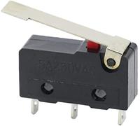 Botón de interruptor encendido 10 Pcs Micro Switch 2/3pin NO C Mini límite 5A 250VAC KW11-3Z Paladro arco rodillo Acción Snap Push Switches(3p Long Handle)
