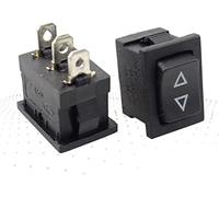 Botón de interruptor encendido 5pcs/3pcs Mini Rocker Switch, Momentario 3pins -Off- Spring Return(5pcs Rocker Switch)