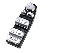 Botón De Interruptor Ventana Coche Botón Regulador Control Interruptor Elevación Ventana Cromado Energía Eléctrica LHD RHD Para X3 X4 X5 5 6 Series G30 G31 G01 G02(Model B Silver)