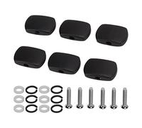 Botón de la Cabeza de la Máquina del Sintonizador, Botones de Clavija de Afinación de Guitarra, Más Cómodo, Duradero, ébano + Metal, Fácil de Usar, Exquisita Mano de Obra para Guitarras(#2)