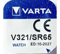 Botón de la célula 321, Varta V321, SR65, SR616SW, 14mAh