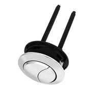 Botón de la cisterna del inodoro, Asiento de válvula redonda con botón for tanque agua inodoro doble descarga 58 mm, piezas baño