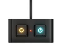 Botón De Lanzamiento Externo Para PC - Pulsador De Control Exterior En Aluminio - Interruptores Plug and Play Activación para Entusiastas de PC, Cafés, Oficinas en Casa