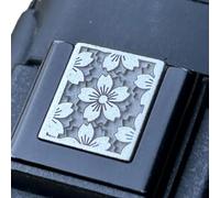 Botón de liberación de obturador de latón duradero con patrón floral grabado para cámara XT30 A7C2 que mejora la estabilidad del agarre, botón de obturador de flores