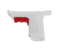 Botón de Liberación para Barandilla de Cama Plegable, Mecanismo Abatible de Plástico Blanco, Conector Ajustable para Barandillas de Residencias, Herraje Desmontable y Seguro