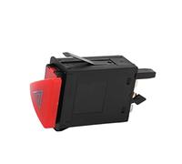 Botón de luz de Emergencia de Advertencia de Peligro 8L0 94 509M Reemplazo de modificación para 09 1996 07 2001 Esto se Puede reemplazar fácilmente sin el Interruptor de Peligro de Emergencia.