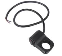 Botón de Manillar de Motocicleta 12v 22mm con Indicador Negro | Aleación de Aluminio y Cobre, Encendido y Apagado del Faro, para Circuitos 12v y Uso en Moto