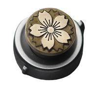 Botón de obturador de cámara antideslizante tallado con detalles de flores de latón para XT30 A7C2 DSLR Compatibilidad con botón de liberación de obturador de latón