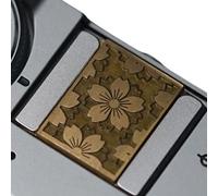 Botón de obturador de cámara antideslizante tallado con detalles de flores y construcción de latón para compatibilidad con DSLR XT30 A7C2