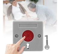 Botón de Pánico Botón de Emergencia Incrustado Duradero a Prueba de Fuego Seguridad del Hogar Botón de Alarma Antirrobo Reinicio Manual de la Llave