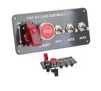 Botón de parada de arranque del motor Ajuste para camión apto para barco 12V coche de carreras arranque interruptor basculante Panel arranque parada botones de encendido palanca de luz(T0)