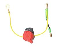 Botón de parada de arranque del motor Ajuste para Honda GX120 GX160 GX200 GX240 GX340 35120-Z0T-831 Cable de parada de energía del motor Control del interruptor de encendido y apagado(Silver)