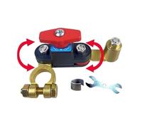 Botón de parada de arranque del motor Interruptor de corte de batería de coche, 12V/24V, disyuntor automático de desconexión, Protector antifugas de apagado(SPIN-1PCS)