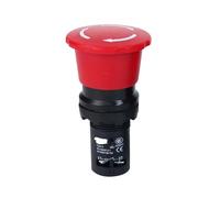 Botón de parada de emergencia con cabeza de seta roja. Interruptor de parada de emergencia con enclavamiento. Pulsador for máquinas electrónicas.(Big Head)