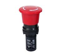 Botón de parada de emergencia, interruptor de encendido y apagado, serie EB2, enganche de cabeza de seta roja, botones de parada electrónica autobloqueados, 22mm, 5A, 1 Uds.(Big Head)