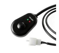 Botón De Parada De Los Faros De Coche | Botón Pulsador De Encendido 12V | Control De Luces Antiniebla En Forma De Gota Con Indicadores LED Rojo Y Verde - Para Auto Camping-Car SUV Camión