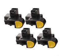Botón de pie para tienda de campaña, 4 piezas para toldo, postes de patas de cenador, soporte de 34 x 34 mm, dimensión exterior, montaje de tubo cuadrado (botón arriba)