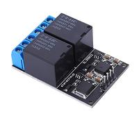 Botón de placa de disparo autoblocante biestable de 2 canales MCU interruptor de Control de nivel bajo 12V para automatización del hogar