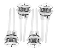 botón de plástico, Botones de repuesto for tanque de inodoro, sistema de descarga de doble botón, paquete de 4, color aleatorio