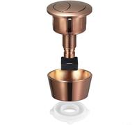 Botón de presión para cisterna de inodoro para válvula Dual Flush de 20 mm, 40 mm, 50 mm, 60 mm, botón de repuesto de plástico ABS para Fluidmaster PRO550UK y Skylo SKY005, fácil montaje, negro (oro