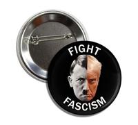 Botón de protesta política, lucha contra el fascismo anti Trump, pin redondo de 2.25 pulgadas