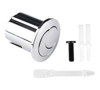 Botón de repuesto de válvula de descarga doble para inodoro Roca, botón de descarga doble, botón de descarga de agua, botón de tanque de agua compatible con Roca AH0002000R - Botón doble corto