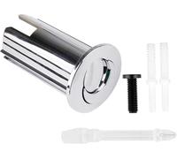 Botón de repuesto de válvula de descarga dual para inodoro Roca, botón de descarga de inodoro doble botón de descarga de agua de inodoro compatible con Roca AH0002000R - Botón doble largo