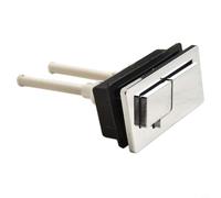 Botón de repuesto para inodoro de doble descarga para cisternas rectangulares, interruptor de válvula de ahorro de agua, acabado cromado, pieza de reparación de baño, tamaño estándar
