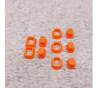 Botón de repuesto para ordenador de bicicleta, 5 unidades, color naranja, compatible con Garmin Etrex Power Button GPS (naranja)