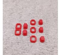 Botón de repuesto para ordenador de bicicleta, 5 unidades, color rojo, compatible con Garmin Etrex Power Button GPS (rojo)