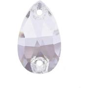 Botón de resina, 7~36 piezas de botones cristal con forma lágrima y purpurina 12-38 mm for manualidades costura(Crystal,13x18mm 24pcs)