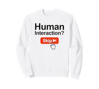 Botón de Salto de interacción Humana Divertidos introvertidos antisociales Sudadera