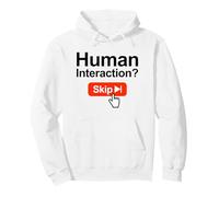 Botón de Salto de interacción Humana Divertidos introvertidos antisociales Sudadera con Capucha