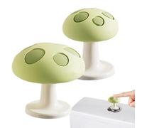 Botón de silicona para inodoros - Pomo de control de descarga en forma de hongo de 2,8 cm, pieza flexible de actualización de baño, herramienta de empuje de agarre suave | Práctica solución de botón