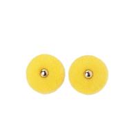 Botón de terciopelo ábaco plano chino Faionable Qipao ropa for niños bandera nacional(Yellow,10mm-12 pieces)