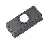 Botón de timbre cableado compatible con la mayoría de kits de timbre tradicionales y diseñado para instalación en pared interior o exterior