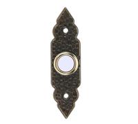 Botón de Timbre de Puerta de Aleación de Zinc Vintage | Reemplazo Resistente Intemperie, Ajuste, para Casa y Garaje, Incluye Accesorios Necesarios