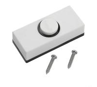 Botón de timbre de puerta de plástico cableado compatible con marcas comunes de timbre utilizando cableado estándar de bajo voltaje