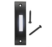 Botón de timbre iluminado resistente a la intemperie, diseño de empuje de metal para una fácil instalación, sonido audible claro para invitados