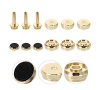 Botón de trompeta, botones de presión, accesorios de pistón, cubierta musical, suministros de instrumentos, hebillas, cubiertas de broche, reparación de dedo (Color : Black, Size : One size)