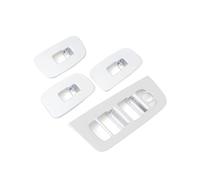 Botón de ventana Cubierta de Interruptor Elevalunas Para Volvo Para Xc60 2017-2024 Botón de control de ventana(Silver)