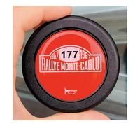 Botón de volante de carreras de anime, cubierta central de bocina, logotipo personalizado, patrón de