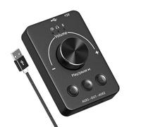 Botón de volumen de computadora: Wireless Five Single, Adaptador de transmisor, Decodificador de audio multimedia USB, Perilla de ajuste giratoria, diseño de procesamiento refinado | Para área de