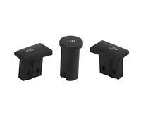 Botón de Volumen de Radio, 3 Unids/set Perilla de Ajuste de Volumen de Tamaño Pequeño Sensible para Reemplazo de Coche para Mercedes-Benz GLK 2008-2012(Mate)